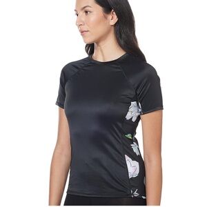 Kanu Surf Women's Breeze UPF 50 Short Sleeved 
Rashguard & Workout Top Sz XL